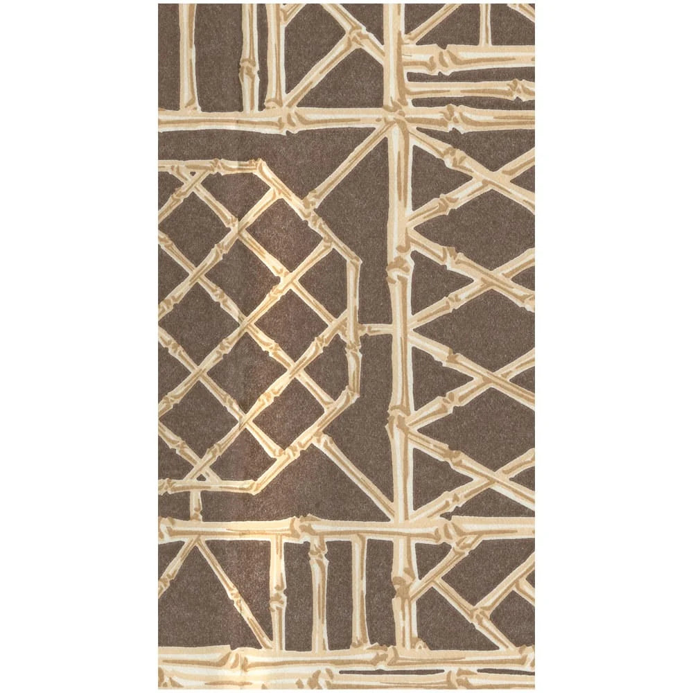 BAMBOO SCREEN CHESTNUT-PAPER LINEN guest towel napkin