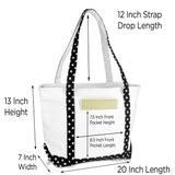 DALIX Daily Shoulder Tote Bag Premium Cotton