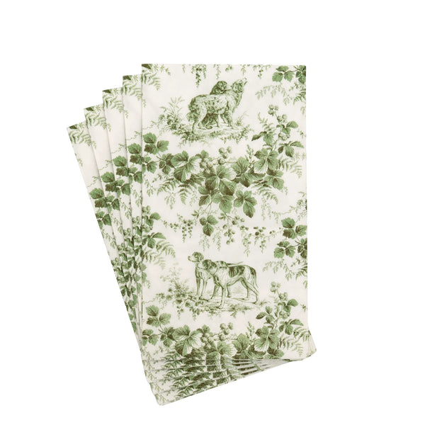 Hunting Toile Evergreen Guest Towel