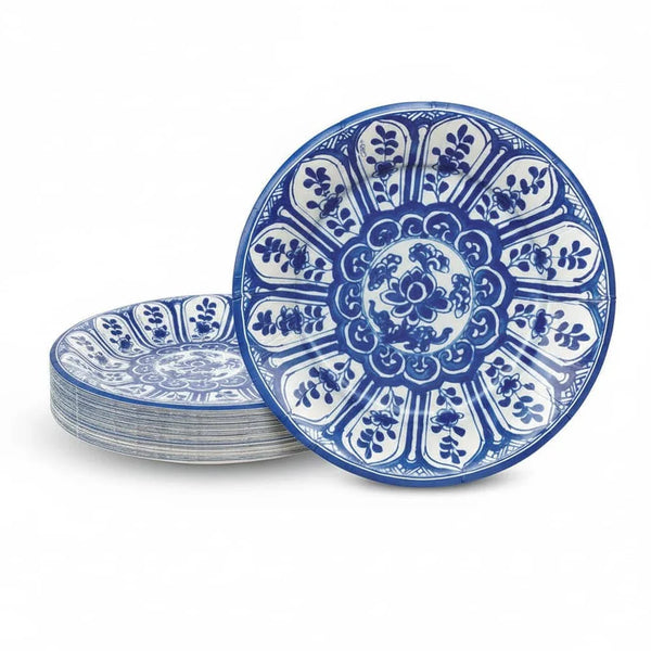 Indigo Garden Blue/White Salad/Dessert Plates