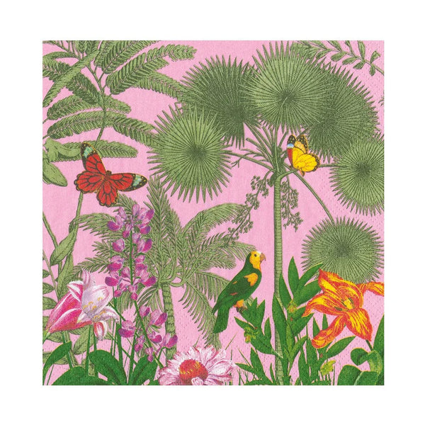 Paradise Garden Pink Luncheon Napkins