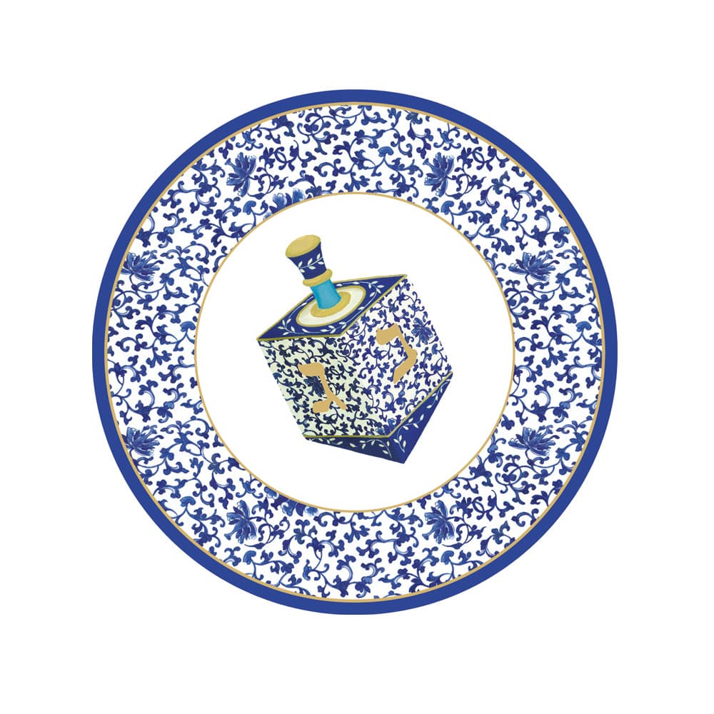 PATTERNED DREIDELS plates