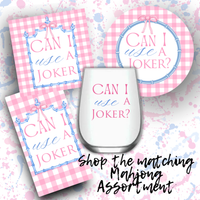 Mahjong Pink Plaid 