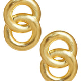 Spencer Earring - Brushed Gold