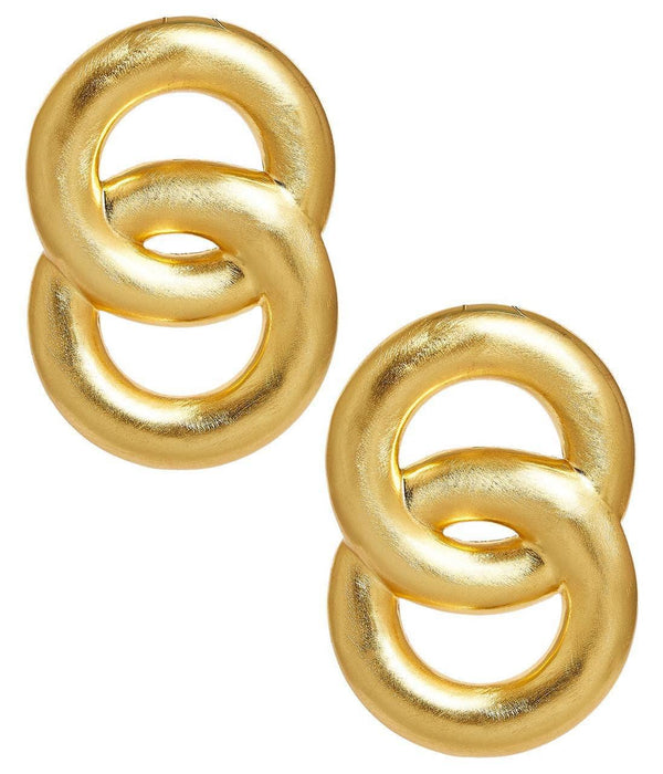 Spencer Earring - Brushed Gold