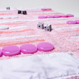 Pink Outdoor/Travel Backgammon Set
