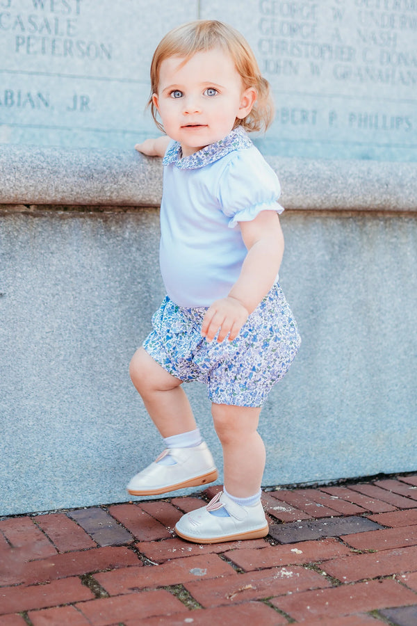 Olivia Blue Floral Bloomers