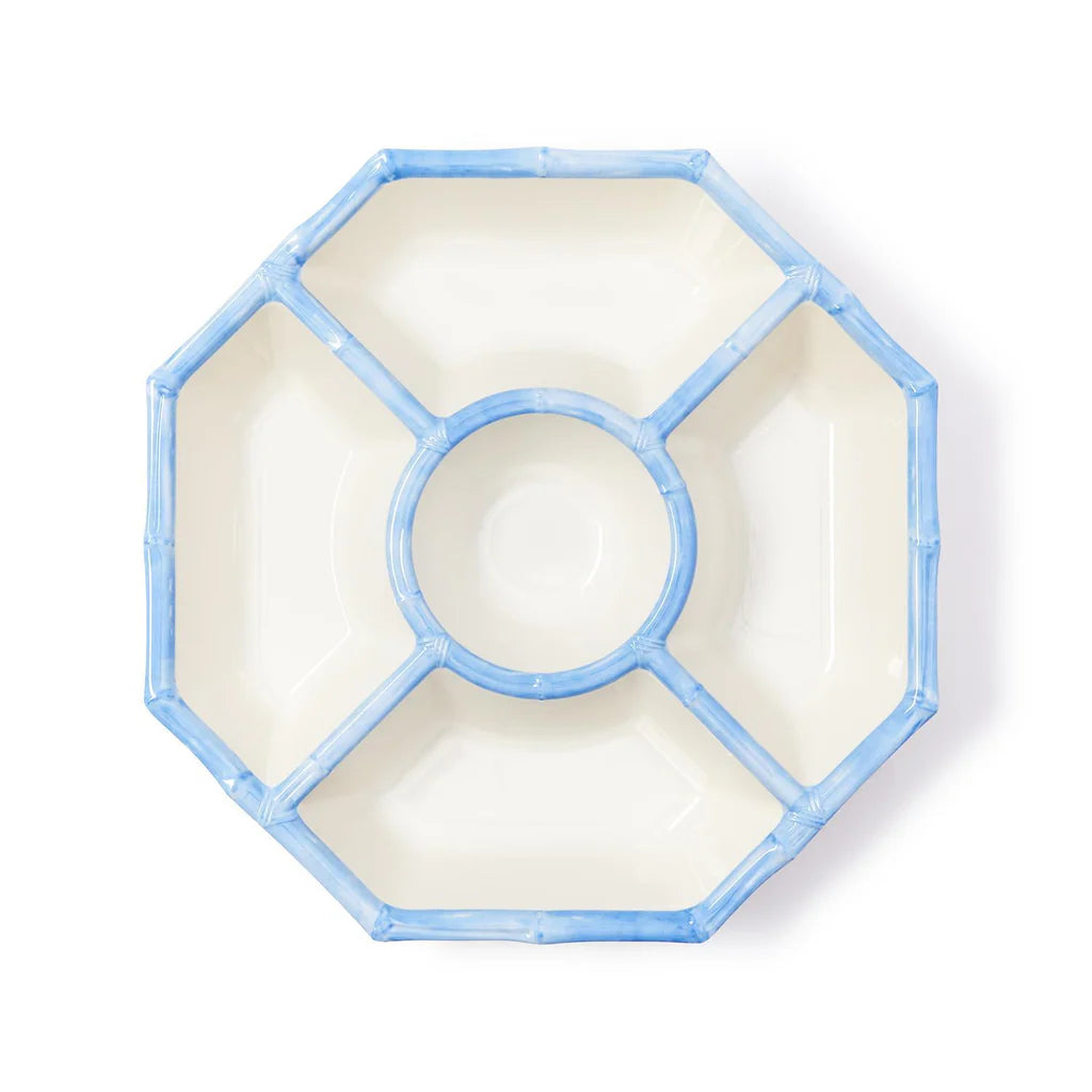 Blue Bamboo Chip and Dip Platter