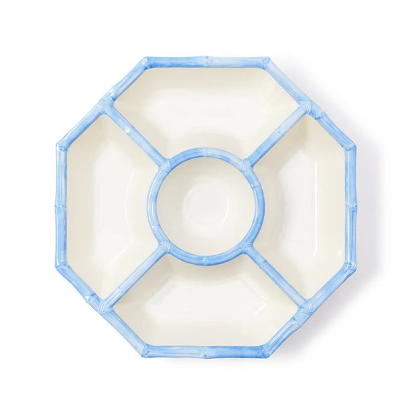 Blue Bamboo Chip and Dip Platter
