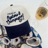 Oysters & Champagne - Navy Corduroy Trucker Hat