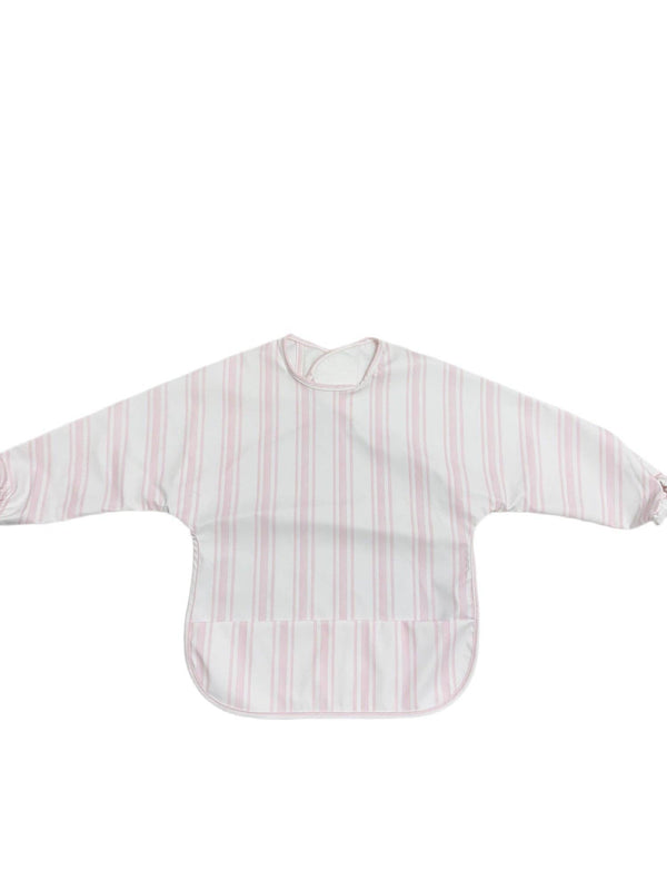 Signature Catch All Bib - Light Pink Stripe