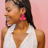 Kaia Raffia Flower Earring