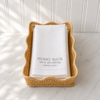 Hurry Back Linen Hand Towels