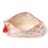 Coquette Bow Printed Cotton Quilted Bag