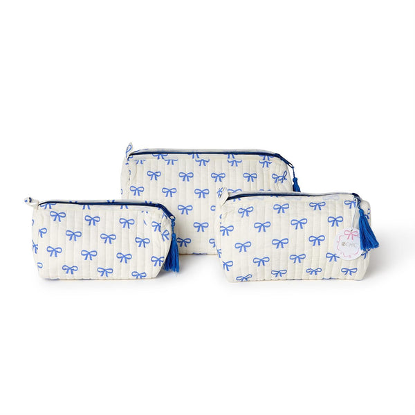 Coquette Bow Printed Cotton Quilted Bag
