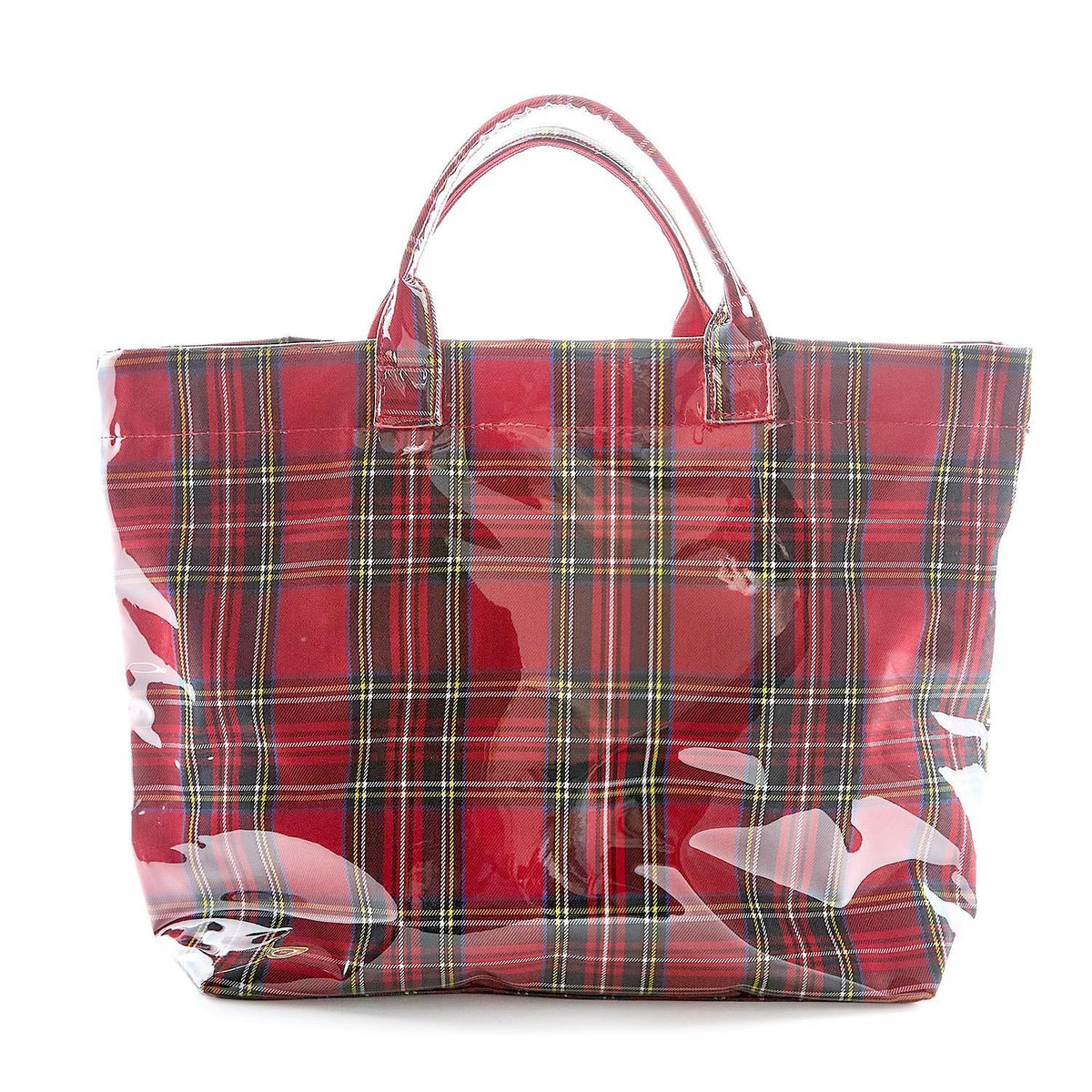 Tartan Tote with PVC Coated Exterior