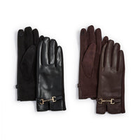 Madison Glove in Vegan Leather Upper with Microsuede Palm and Touchscreen Fingertips
