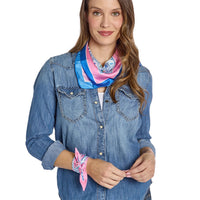 Mahjong Printed Twilly Scarf