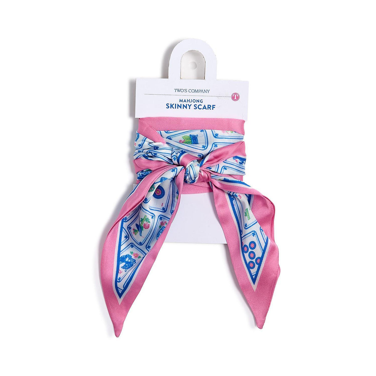 Mahjong Printed Twilly Scarf