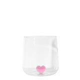 "L'amour" Glass With Pink Love Heart