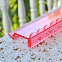 La Vie En Rose Mahjong Rack and Pusher, Set of 4