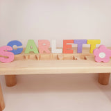 Personalized Puzzle Name Bench (Uper Case + 1 sign )