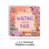 Mahjong "Waiting on a Pair" 24ct Cocktail Napkins (3 ply)