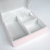 Monogram Pink Gingham Jewelry Box