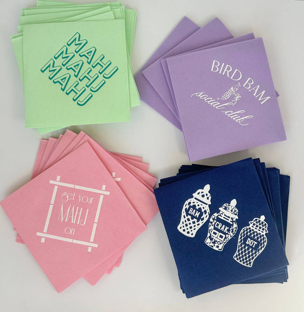 Mah Jong Cocktail Napkins