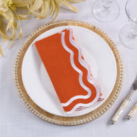 Scalloped Edge Cloth Napkin
