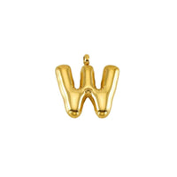 Puffy Gold Letter Pendant