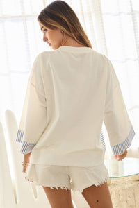 Plus Nautical Sailboat Graphic Sweatshirt