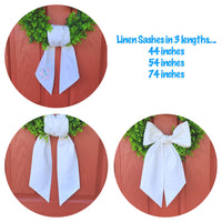 Linen Blend Sashes: Thistle (light purple) / 54 inches