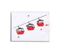 Dog Ski Gondolas Boxed Set of 8