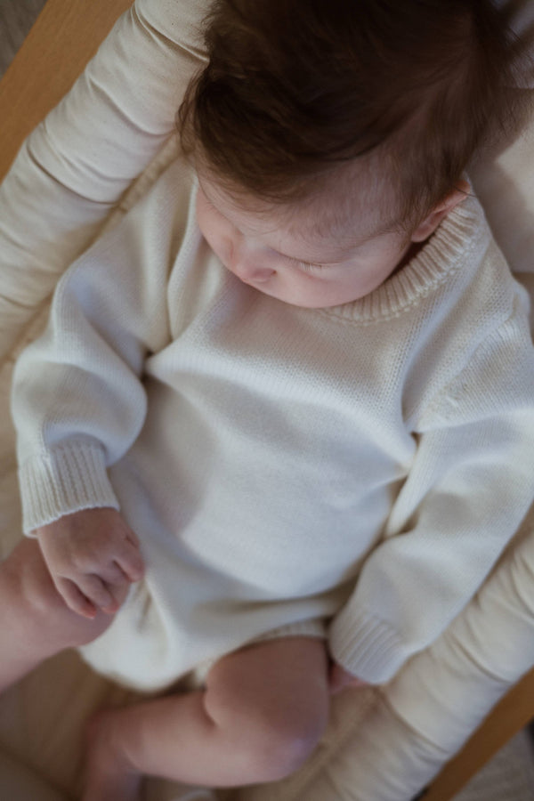 Essential Knit Romper - White