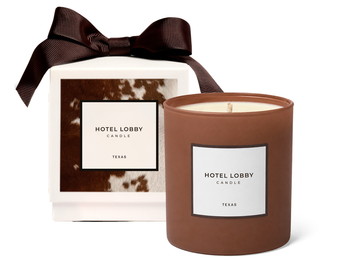 Texas - Leather Cedarwood Luxury Soy Candle - 9.75 oz