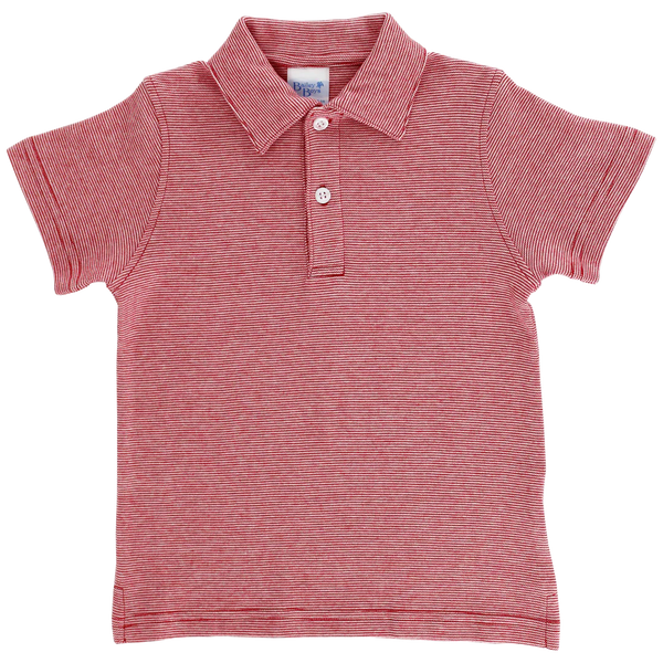 Baseball Polo Red