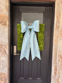 The Bleu Rêverie Stripe Bow