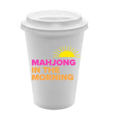 Mahjong in the Morning Paper Coffee Cups