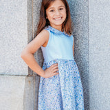 Olivia Blue Floral Pima Dress