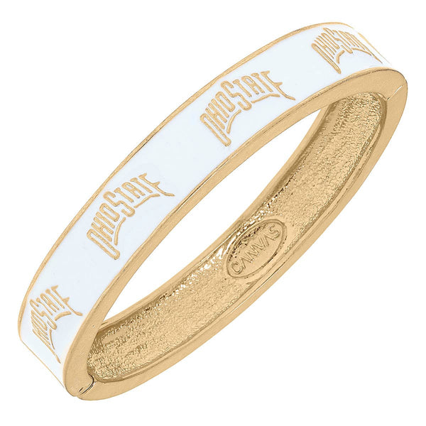 Ohio State Buckeyes Enamel Hinge Bangle