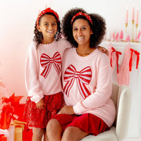 Candy Cane Swirl Christmas Gemstone Headband  - Kids Hair