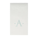 Antique Initial-Robin's Egg Paper Linen Boxed Guest Towels