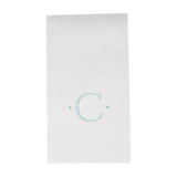 Antique Initial-Robin's Egg Paper Linen Boxed Guest Towels