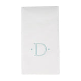Antique Initial-Robin's Egg Paper Linen Boxed Guest Towels