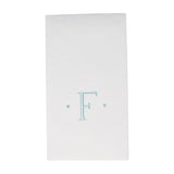 Antique Initial-Robin's Egg Paper Linen Boxed Guest Towels