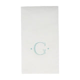 Antique Initial-Robin's Egg Paper Linen Boxed Guest Towels