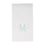 Antique Initial-Robin's Egg Paper Linen Boxed Guest Towels