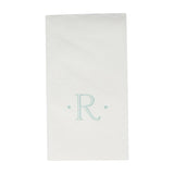 Antique Initial-Robin's Egg Paper Linen Boxed Guest Towels