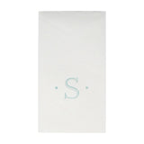 Antique Initial-Robin's Egg Paper Linen Boxed Guest Towels